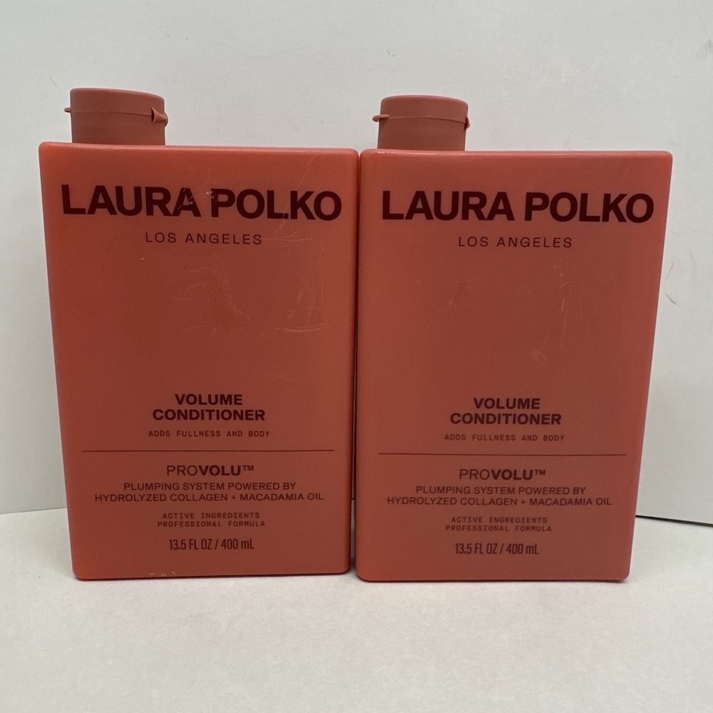 Laura Polko Los Angeles Volume Conditioner Provolu For Fine Hair 13.5oz Lot of 2